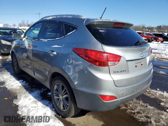 2015 Hyundai Tucson SE with VIN KM8JUCAG9FU103968, listed as a Copart auction lot 42708854 with 146,452 mi miles and . Bid and sale history available at DreamBid. Image 2.