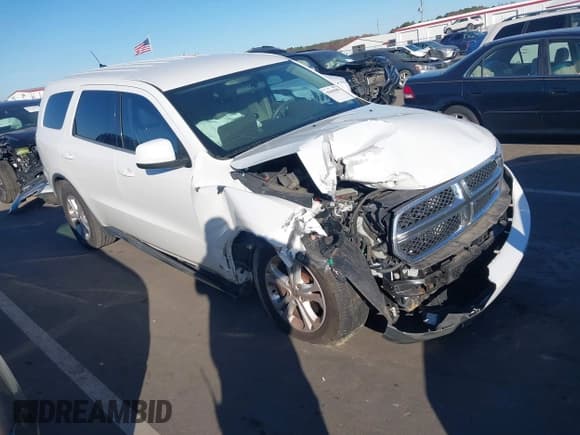 ✅ 2013 Dodge Durango SXT • VIN: 1C4RDHAG1DC628921 • Lot: 43696980. Listed on IAAI with 180,740 mi. Free auction sales archive from the USA and detailed vehicle history report at DreamBid. Image 1.