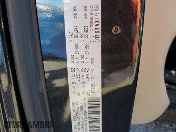 ✅ 2019 Dodge Grand Caravan SXT • VIN: 2C4RDGCG1KR712670 • Лот: 91185605. Опубликован ранее на Copart с пробегом 95 321 миль. Бесплатный доступ к архиву аукционных продаж из США и подробный отчёт об истории автомобиля на DreamBid. Изображение 13.