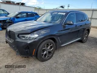 ✅ 2024 BMW X3 sDrive30i • VIN: WBX47DP09RN282281 • Lot: 58101215. Listed on Copart with 7,673 mi. Free auction sales archive from the USA and detailed vehicle history report at DreamBid. Image 1.