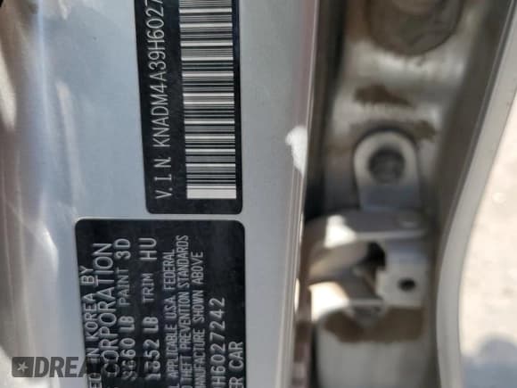 ✅ 2017 Kia Rio LX • VIN: KNADM4A39H6027242 • Lot: 59791245. Wystawiony na Copart z przebiegiem 129 864 mil. Bezpłatny archiwum sprzedaży aukcyjnych z USA i szczegółowy raport historii pojazdu na DreamBid. Zdjęcie 12.