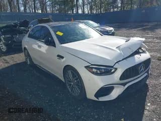 ✅ 2024 Mercedes-Benz C 63 S AMG E Performance • VIN: W1KAF8AB6RR222087 • Lot: 41844101. Wystawiony na IAAI z przebiegiem 5 500 mil. Bezpłatny archiwum sprzedaży aukcyjnych z USA i szczegółowy raport historii pojazdu na DreamBid. Zdjęcie 1.