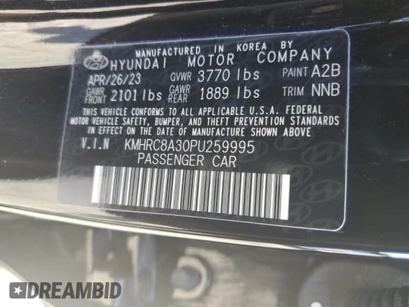 ✅ 2023 Hyundai Venue SEL • VIN: KMHRC8A30PU259995 • Лот: 87369314. Опубликован ранее на Copart с пробегом 16 938 миль. Бесплатный доступ к архиву аукционных продаж из США и подробный отчёт об истории автомобиля на DreamBid. Изображение 14.