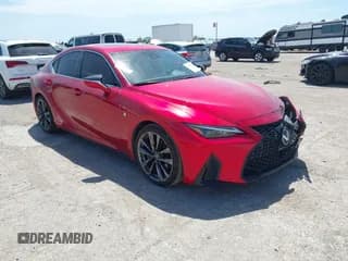 ✅ 2021 Lexus IS 350 F Sport • VIN: JTHGZ1B20M5041664 • Лот: 42620252. Опубликован ранее на IAAI с пробегом 51 389 миль. Бесплатный доступ к архиву аукционных продаж из США и подробный отчёт об истории автомобиля на DreamBid. Изображение 1.