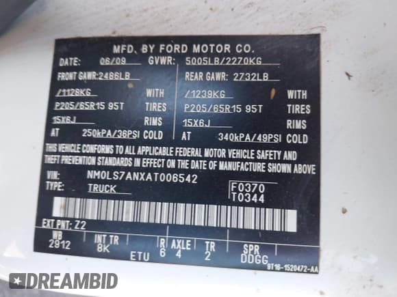 ✅ 2010 Ford Transit Connect XL • VIN: NM0LS7ANXAT006542 • Lot: 43097458. Wystawiony na IAAI z przebiegiem 178 054 mil. Bezpłatny archiwum sprzedaży aukcyjnych z USA i szczegółowy raport historii pojazdu na DreamBid. Zdjęcie 9.