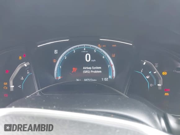 ✅ 2019 Honda Civic LX • VIN: 19XFC2F69KE009931 • Lot: 41232577. Listed on IAAI with 47,513 mi. Free auction sales archive from the USA and detailed vehicle history report at DreamBid. Image 7.