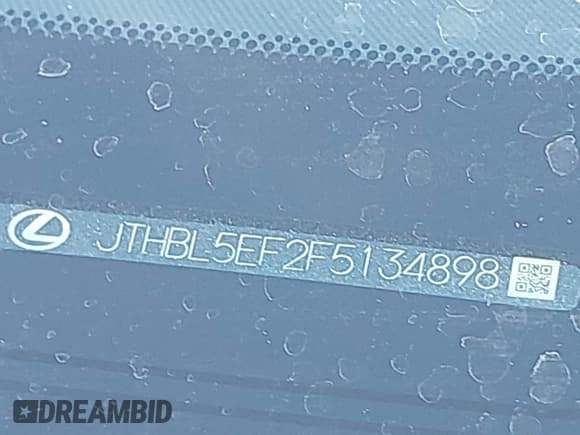 ✅ 2015 Lexus LS 460 • VIN: JTHBL5EF2F5134898 • Lot: 43688853. Listed on IAAI with 75,581 mi. Free auction sales archive from the USA and detailed vehicle history report at DreamBid. Image 17.