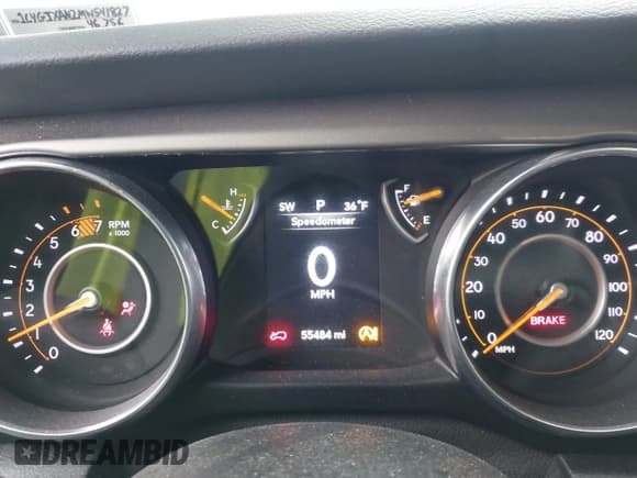 ✅ 2021 Jeep Wrangler Sport • VIN: 1C4GJXAN2MW541827 • Lot: 42037130. Listed on IAAI with 55,484 mi. Free auction sales archive from the USA and detailed vehicle history report at DreamBid. Image 7.