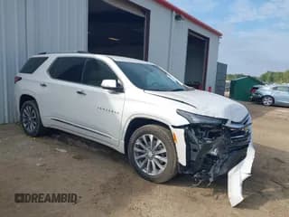 ✅ 2023 Chevrolet Traverse Premier • VIN: 1GNERKKW2PJ145318 • Lot: 43255629. Wystawiony na IAAI z przebiegiem 21 784 mil. Bezpłatny archiwum sprzedaży aukcyjnych z USA i szczegółowy raport historii pojazdu na DreamBid. Zdjęcie 1.