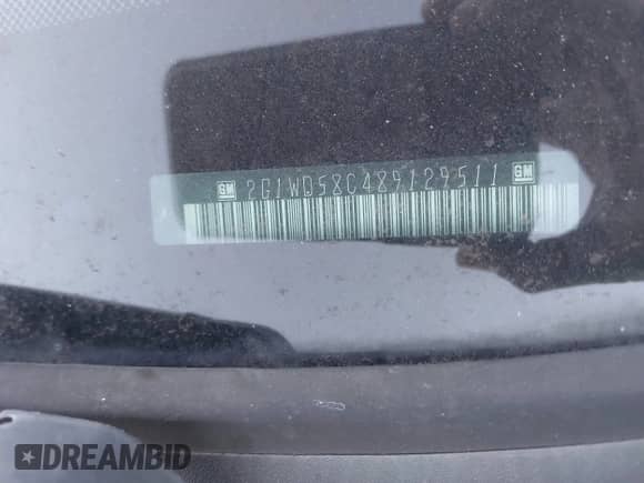 2008 Chevrolet Impala SS с VIN 2G1WD58C489129511, выставлен на аукционе IAAI как лот 43583375 с пробегом 138 976 миль миль и . История ставок и продаж доступна на DreamBid. Изображение 9.