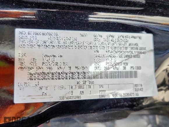 ✅ 2016 Ford C-Max SEL • VIN: 1FADP5CU1GL116640 • Лот: 94353545. Опубликован ранее на Copart с пробегом Не указан. Бесплатный доступ к архиву аукционных продаж из США и подробный отчёт об истории автомобиля на DreamBid. Изображение 12.