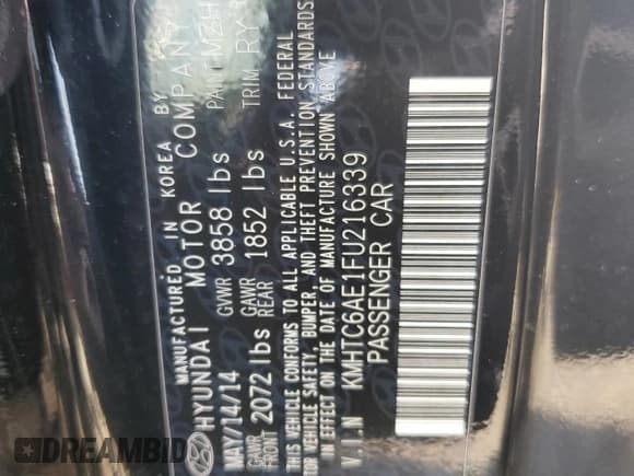 ✅ 2015 Hyundai Veloster Turbo • VIN: KMHTC6AE1FU216339 • Lot: 73859774. Wystawiony na Copart z przebiegiem 102 692 mil. Bezpłatny archiwum sprzedaży aukcyjnych z USA i szczegółowy raport historii pojazdu na DreamBid. Zdjęcie 12.