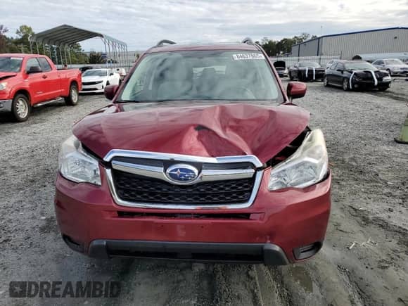 2015 Subaru Forester Premium with VIN JF2SJADCXFH406993, listed as a Copart auction lot 84637865 with 143,729 mi miles and Salvage title. Bid and sale history available at DreamBid. Image 5.