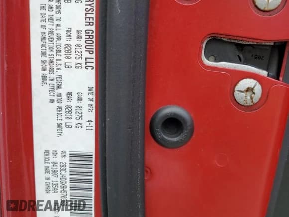 ✅ 2011 Dodge Challenger • VIN: 2B3CJ4DGXBH570368 • Лот: 84974934. Опубликован ранее на Copart с пробегом 189 048 миль. Бесплатный доступ к архиву аукционных продаж из США и подробный отчёт об истории автомобиля на DreamBid. Изображение 12.