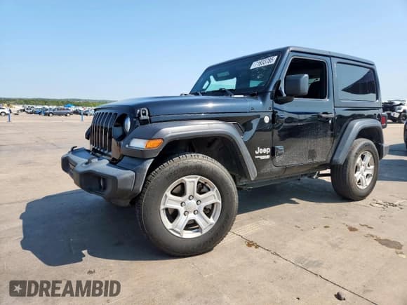 ✅ 2020 Jeep Wrangler Sport S • VIN: 1C4GJXAN2LW228050 • Lot: 71933785. Listed on Copart with 86,399 mi. Free auction sales archive from the USA and detailed vehicle history report at DreamBid. Image 1.