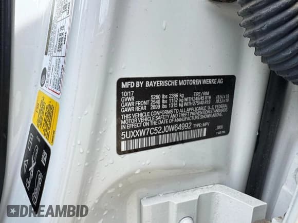 ✅ 2018 BMW X4 M40i • VIN: 5UXXW7C52J0W64992 • Лот: 62238475. Опубликован ранее на Copart с пробегом 97 967 миль. Бесплатный доступ к архиву аукционных продаж из США и подробный отчёт об истории автомобиля на DreamBid. Изображение 10.