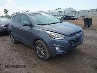 ✅ 2014 Hyundai Tucson SE • VIN: KM8JU3AG6EU872314 • Lot: 42828136. Wystawiony na IAAI z przebiegiem 137 146 mil. Bezpłatny archiwum sprzedaży aukcyjnych z USA i szczegółowy raport historii pojazdu na DreamBid. Zdjęcie 1.