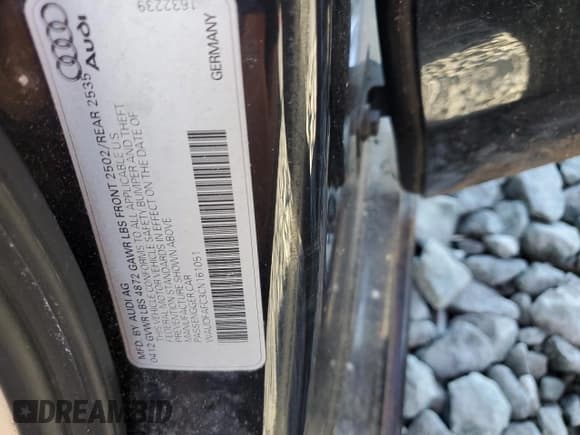 ✅ 2012 Audi A6 Premium Plus • VIN: WAUDFAFC3CN161051 • Lot: 82441325. Listed on Copart with 228,611 mi. Free auction sales archive from the USA and detailed vehicle history report at DreamBid. Image 12.