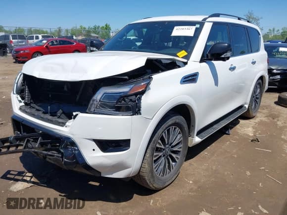 ✅ 2024 Nissan Armada SL • VIN: JN8AY2BBXR9851601 • Лот: 42203367. Опубликован ранее на IAAI с пробегом 10 739 миль. Бесплатный доступ к архиву аукционных продаж из США и подробный отчёт об истории автомобиля на DreamBid. Изображение 2.