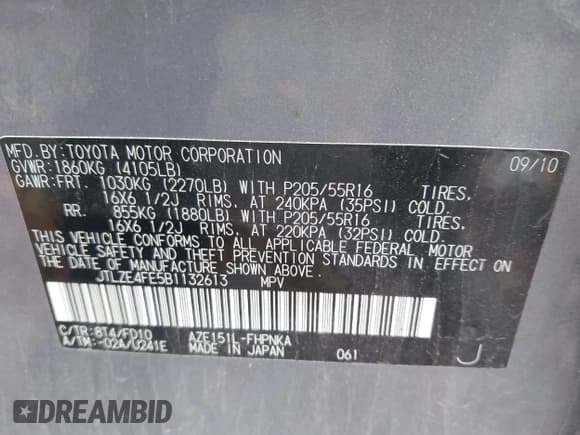 ✅ 2011 Scion xB • VIN: JTLZE4FE5B1132613 • Lot: 43433800. Wystawiony na IAAI z przebiegiem 257 122 mil. Bezpłatny archiwum sprzedaży aukcyjnych z USA i szczegółowy raport historii pojazdu na DreamBid. Zdjęcie 9.