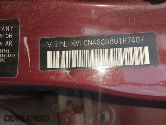 ✅ 2008 Hyundai Accent GLS • VIN: KMHCN46C88U167407 • Лот: 42339444. Опубликован ранее на IAAI с пробегом 215 534 миль. Бесплатный доступ к архиву аукционных продаж из США и подробный отчёт об истории автомобиля на DreamBid. Изображение 9.