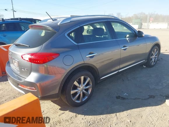 ✅ 2017 Infiniti QX50 • VIN: JN1BJ0RR1HM402236 • Lot: 43637648. Listed on IAAI with 96,686 mi. Free auction sales archive from the USA and detailed vehicle history report at DreamBid. Image 4.