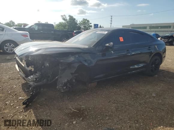 ✅ 2019 Audi A5 Sportback Premium • VIN: WAUANCF56KA022301 • Lot: 65369535. Listed on Copart with Not provided. Free auction sales archive from the USA and detailed vehicle history report at DreamBid. Image 1.