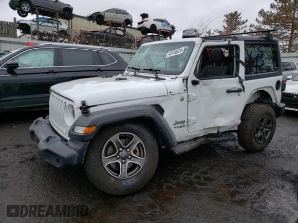✅ 2019 Jeep Wrangler Sport S • VIN: 1C4GJXAN1KW504135 • Lot: 43746524. Listed on Copart with Not provided. Free auction sales archive from the USA and detailed vehicle history report at DreamBid. Image 1.