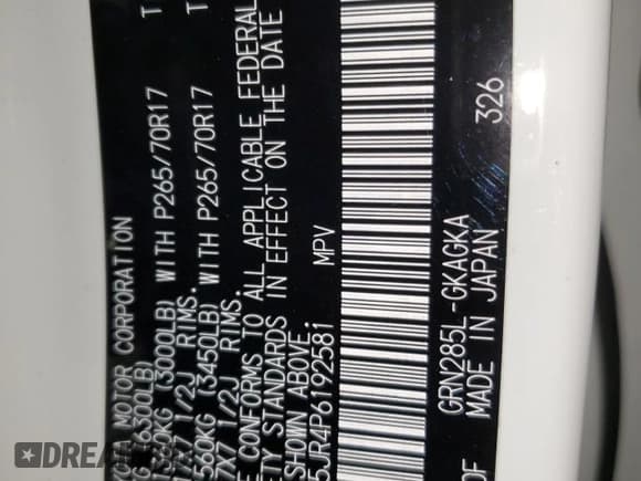 ✅ 2023 Toyota 4Runner TRD Off Road Premium • VIN: JTERU5JR4P6192581 • Lot: 89680685. Wystawiony na Copart z przebiegiem 23 077 mil. Bezpłatny archiwum sprzedaży aukcyjnych z USA i szczegółowy raport historii pojazdu na DreamBid. Zdjęcie 13.