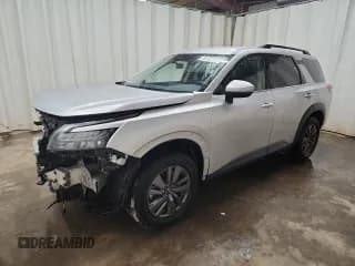 ✅ 2024 Nissan Pathfinder SV • VIN: 5N1DR3BA7RC259655 • Lot: 91919065. Listed on Copart with 57,870 mi. Free auction sales archive from the USA and detailed vehicle history report at DreamBid. Image 1.