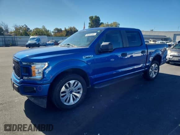2018 Ford F-150 XL with VIN 1FTEW1CP6JFC63739, listed as a Copart auction lot 90381505 with 28,861 mi miles and Salvage title. Bid and sale history available at DreamBid. Image 1.