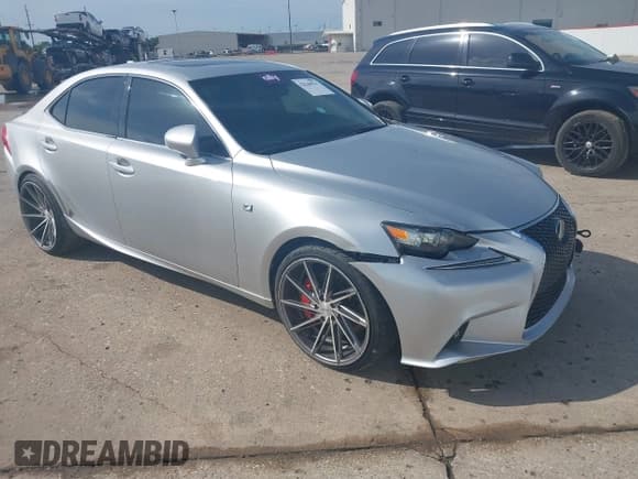 ✅ 2014 Lexus IS 350 • VIN: JTHBE1D2XE5004481 • Lot: 42743621. Listed on IAAI with 184,467 mi. Free auction sales archive from the USA and detailed vehicle history report at DreamBid. Image 1.