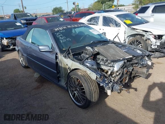 ✅ 2002 BMW 3 Series 325Ci • VIN: WBABS33402JY59621 • Lot: 42862827. Listed on IAAI with 160,449 mi. Free auction sales archive from the USA and detailed vehicle history report at DreamBid. Image 1.