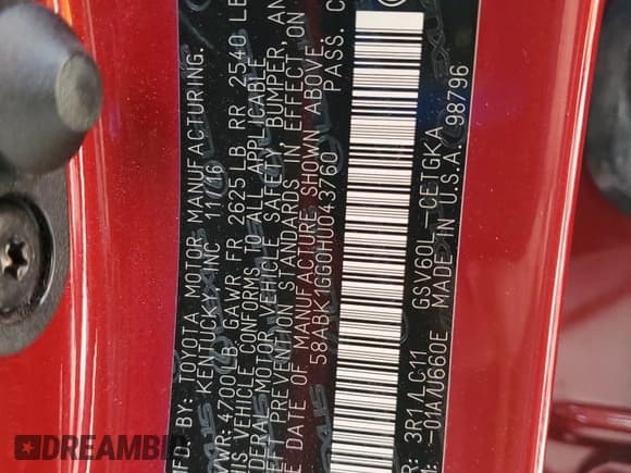 ✅ 2017 Lexus ES 350 • VIN: 58ABK1GG0HU043760 • Lot: 84465515. Listed on Copart with 54,408 mi. Free auction sales archive from the USA and detailed vehicle history report at DreamBid. Image 13.