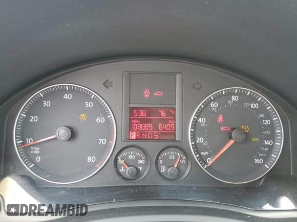 ✅ 2009 Volkswagen Jetta SE • VIN: 3VWRZ71K49M096874 • Lot: 52187665. Listed on Copart with 108,889 mi. Free auction sales archive from the USA and detailed vehicle history report at DreamBid. Image 9.