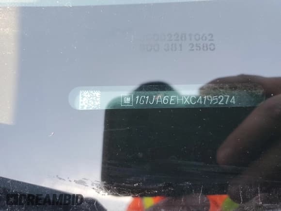 ✅ 2012 Chevrolet Sonic LS • VIN: 1G1JA6EHXC4195274 • Lot: 91642315. Listed on Copart with 223,359 mi. Free auction sales archive from the USA and detailed vehicle history report at DreamBid. Image 12.