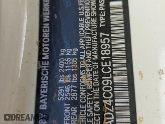 ✅ 2020 BMW 8 Series 840i • VIN: WBADZ4C09LCE18957 • Лот: 62238762. Опубликован ранее на Copart с пробегом Не указан. Бесплатный доступ к архиву аукционных продаж из США и подробный отчёт об истории автомобиля на DreamBid. Изображение 10.