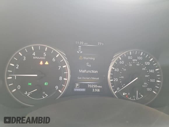 ✅ 2018 Infiniti Q50 Luxe • VIN: JN1EV7AP9JM360344 • Lot: 59002115. Listed on Copart with 70,250 mi. Free auction sales archive from the USA and detailed vehicle history report at DreamBid. Image 9.