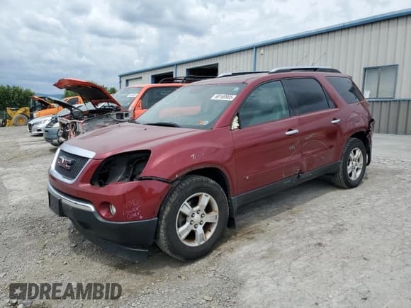✅ 2009 GMC Acadia SLT2 • VIN: 1GKER33D49J116518 • Lot: 68168905. Listed on Copart with 182,604 mi. Free auction sales archive from the USA and detailed vehicle history report at DreamBid. Image 1.