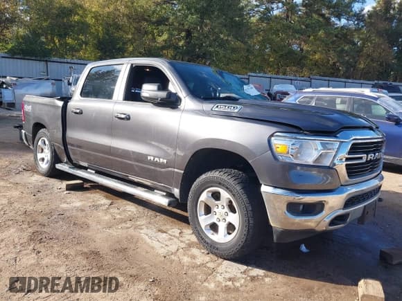✅ 2019 Ram 1500 Big Horn • VIN: 1C6SRFFT5KN547264 • Lot: 43672748. Listed on IAAI with 85,948 mi. Free auction sales archive from the USA and detailed vehicle history report at DreamBid. Image 1.