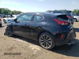 2021 Hyundai Veloster 2.0 with VIN KMHTG6AF0MU032214, listed as a Copart auction lot 59066174 with 31,452 mi miles and Salvage title. Bid and sale history available at DreamBid. Image 2.