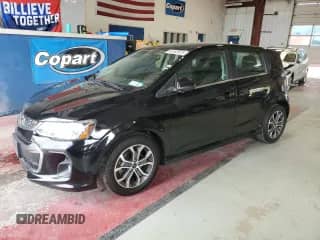 2018 Chevrolet Sonic LT with VIN 1G1JD6SG0J4106568, listed as a Copart auction lot 64803875 with 53,311 mi miles and Salvage title. Bid and sale history available at DreamBid. Image 1.