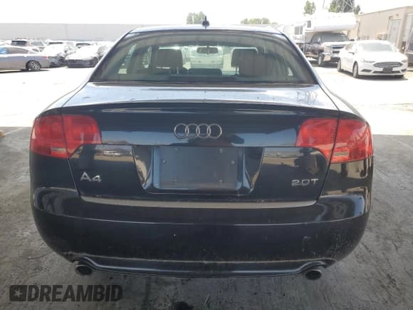 ✅ 2008 Audi A4 2.0T • VIN: WAUAF78E28A129386 • Lot: 61977755. Listed on Copart with 91,467 mi. Free auction sales archive from the USA and detailed vehicle history report at DreamBid. Image 6.