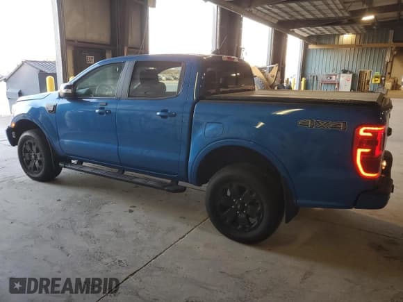✅ 2021 Ford Ranger Lariat • VIN: 1FTER4FH9MLD94991 • Lot: 91410725. Listed on Copart with 52,797 mi. Free auction sales archive from the USA and detailed vehicle history report at DreamBid. Image 2.