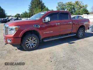 ✅ 2016 Nissan Titan Platinum Reserve • VIN: 1N6BA1F43GN500511 • Lot: 84063355. Listed on Copart with 106,717 mi. Free auction sales archive from the USA and detailed vehicle history report at DreamBid. Image 1.