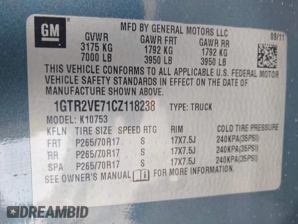 ✅ 2012 GMC Sierra 1500 SLE • VIN: 1GTR2VE71CZ118238 • Lot: 42367276. Wystawiony na IAAI z przebiegiem 195 490 mil. Bezpłatny archiwum sprzedaży aukcyjnych z USA i szczegółowy raport historii pojazdu na DreamBid. Zdjęcie 9.