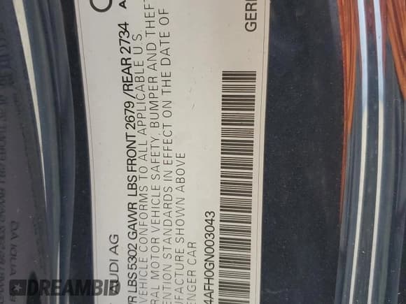 ✅ 2016 Audi S5 Premium Plus • VIN: WAUC4AFH0GN003043 • Lot: 79729614. Wystawiony na Copart z przebiegiem 75 173 mil. Bezpłatny archiwum sprzedaży aukcyjnych z USA i szczegółowy raport historii pojazdu na DreamBid. Zdjęcie 12.