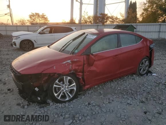 ✅ 2018 Hyundai Elantra Limited • VIN: 5NPD84LF4JH214155 • Lot: 78568264. Listed on Copart with 55,351 mi. Free auction sales archive from the USA and detailed vehicle history report at DreamBid. Image 1.
