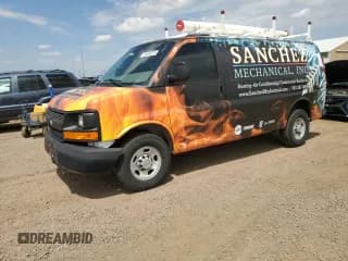 ✅ 2014 Chevrolet Express Cargo • VIN: 1GCWGFBA2E1125632 • Lot: 65068325. Listed on Copart with 110,894 mi. Free auction sales archive from the USA and detailed vehicle history report at DreamBid. Image 1.