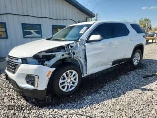2023 Chevrolet Traverse LS with VIN 1GNERFKWXPJ301189, listed as a Copart auction lot 80342915 with 32,663 mi miles and Salvage title. Bid and sale history available at DreamBid. Image 1.